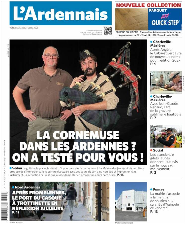Portada de L'Ardenais (Francia)