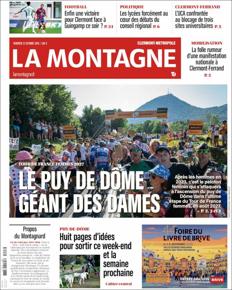 Portada de La Montagne (Francia)