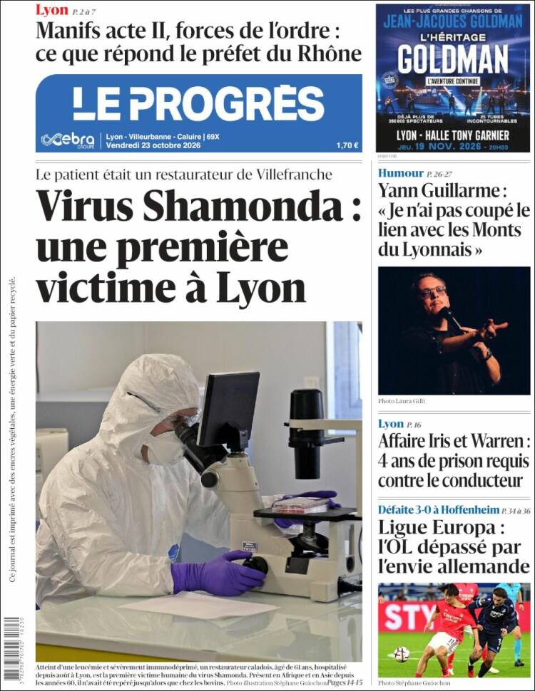 Portada de Progres de Fecamp (Francia)