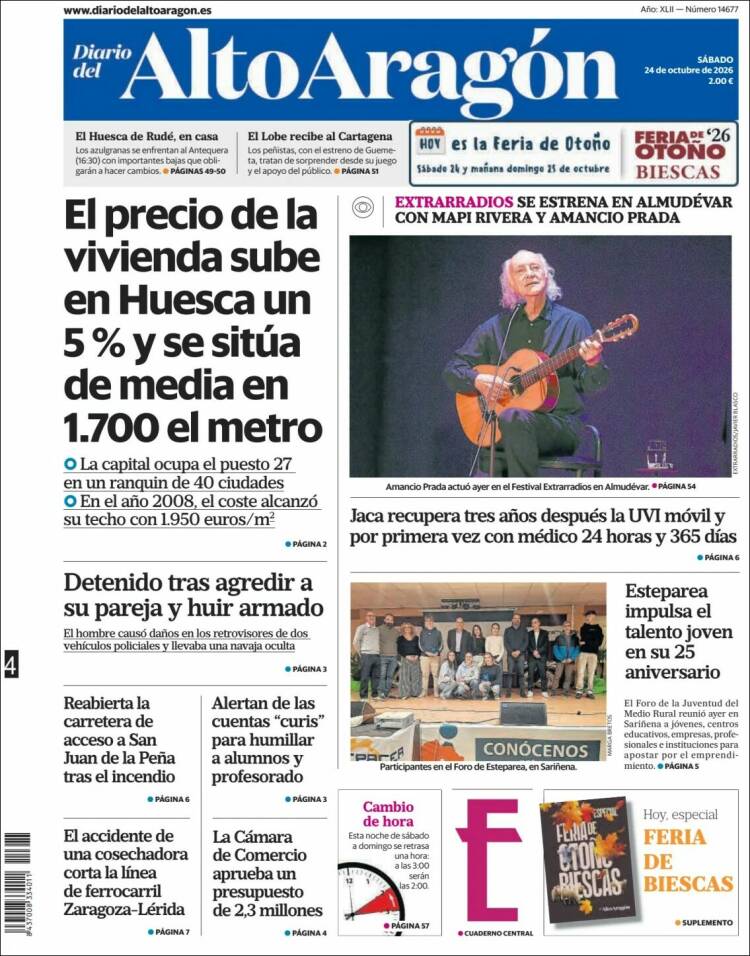 Portada de Diario del AltoAragón (Spain)