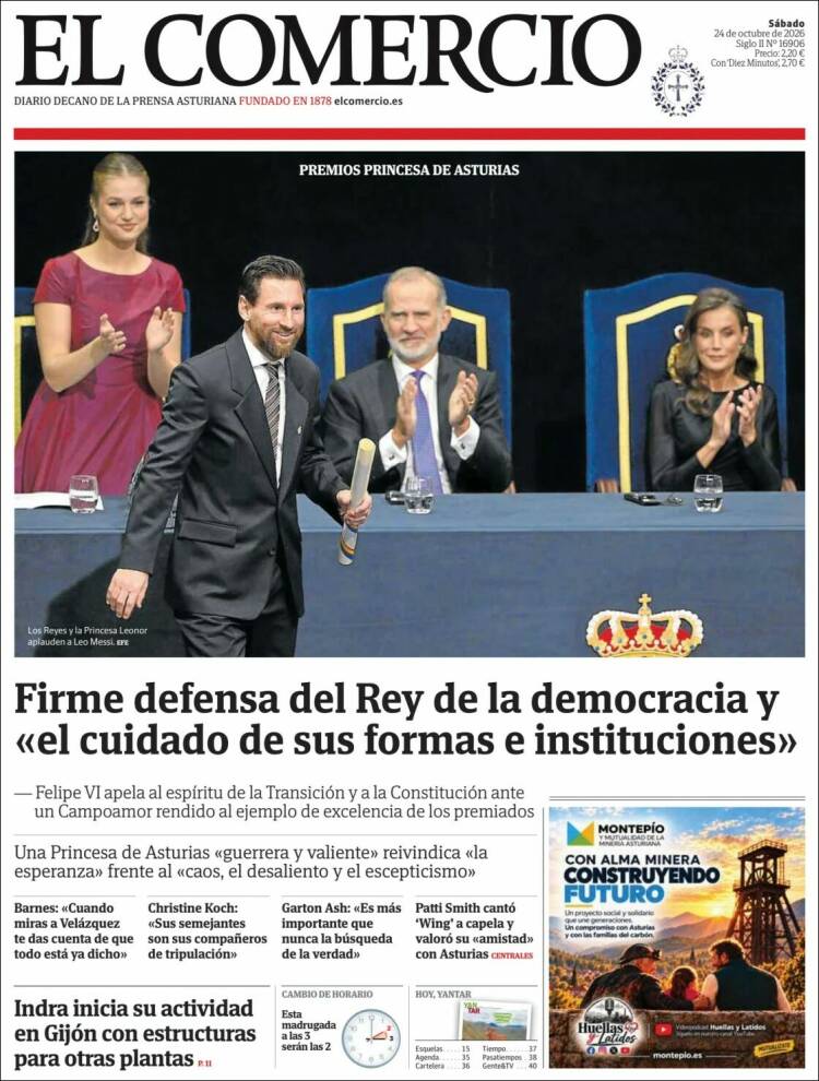 Portada de El Comercio - Gijón (Spain)