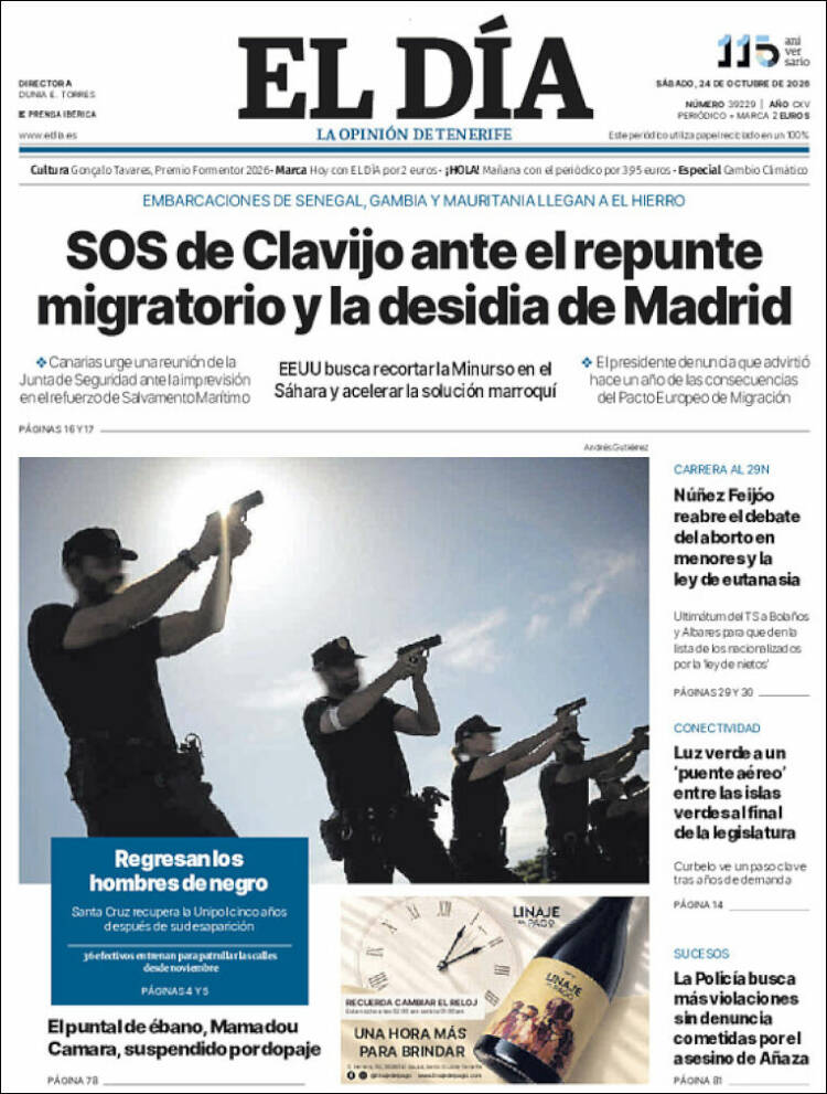 Portada de El Día (Spain)