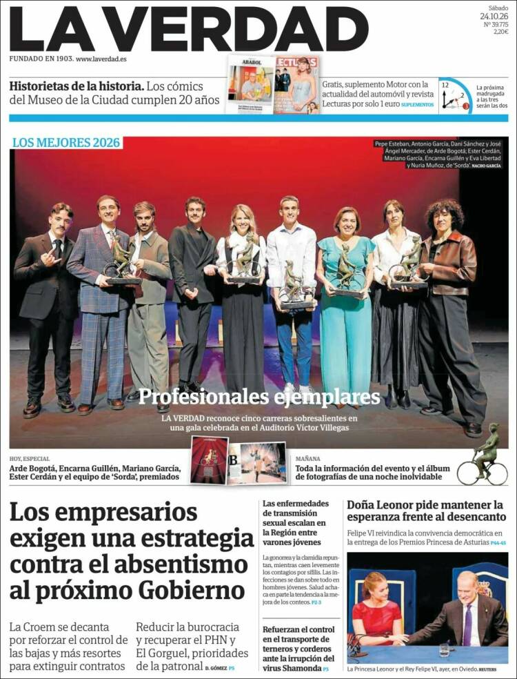 Portada de La Verdad de Murcia (Spain)