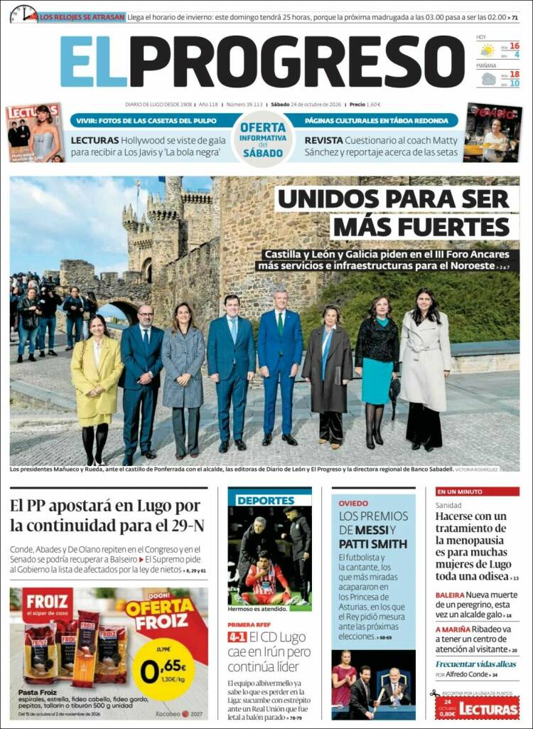 Portada de El Progreso (Spain)