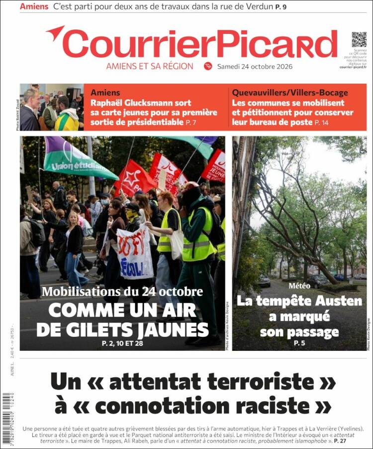 Portada de Courrier Picard (France)