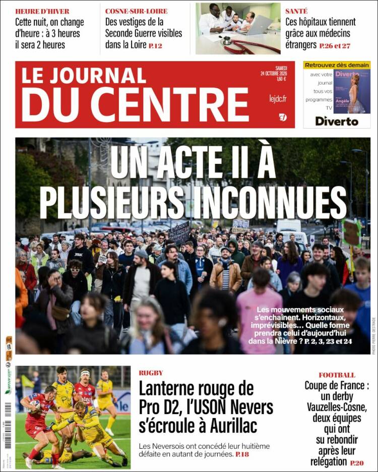 Portada de Le Journal du Centre (France)