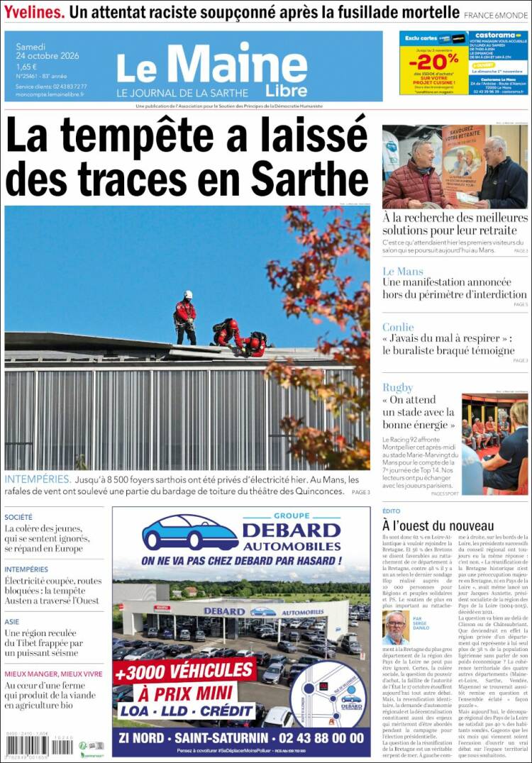 Portada de Le Maine Libre (France)