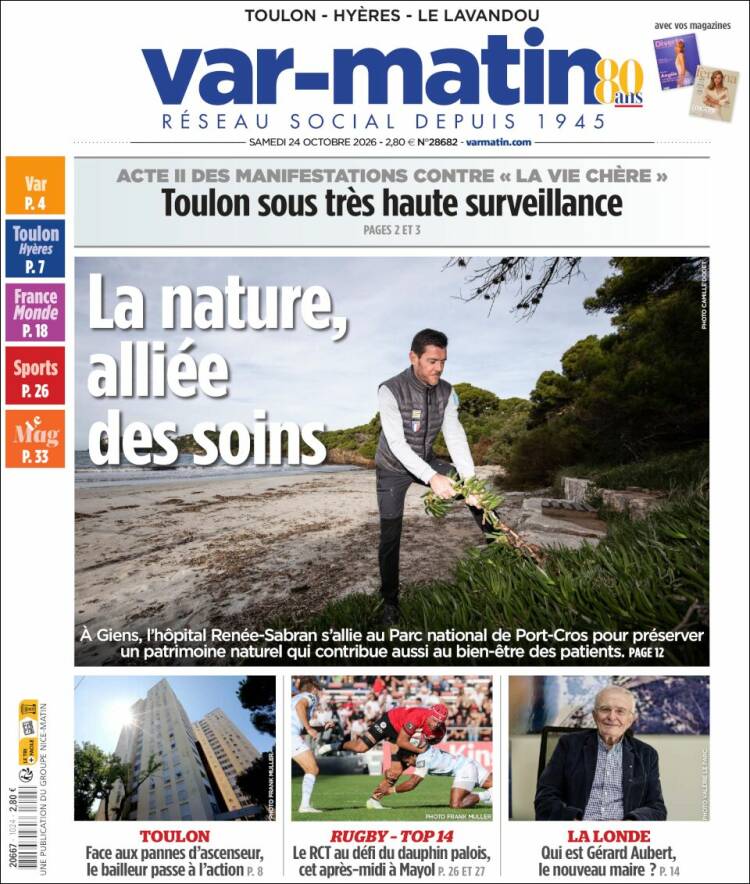 Portada de Var-Matin (France)
