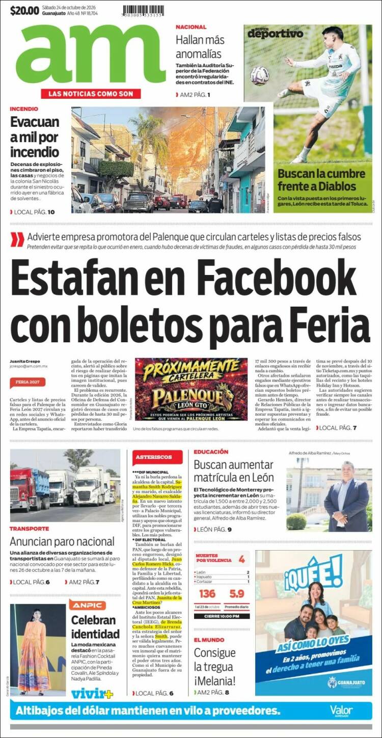 Portada de Al Día A.M. (Mexico)