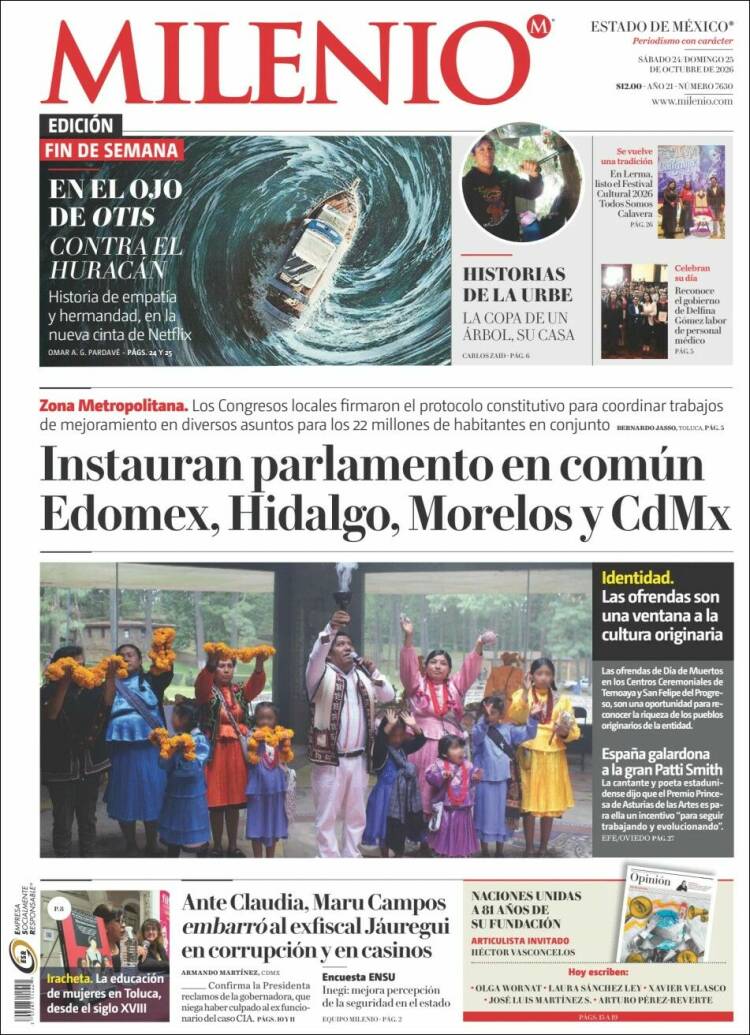 Portada de Milenio - Estado de México (Mexico)