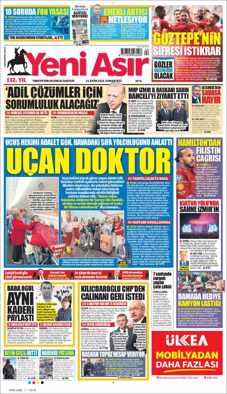 Portada de Yeni Asır (Turkey)