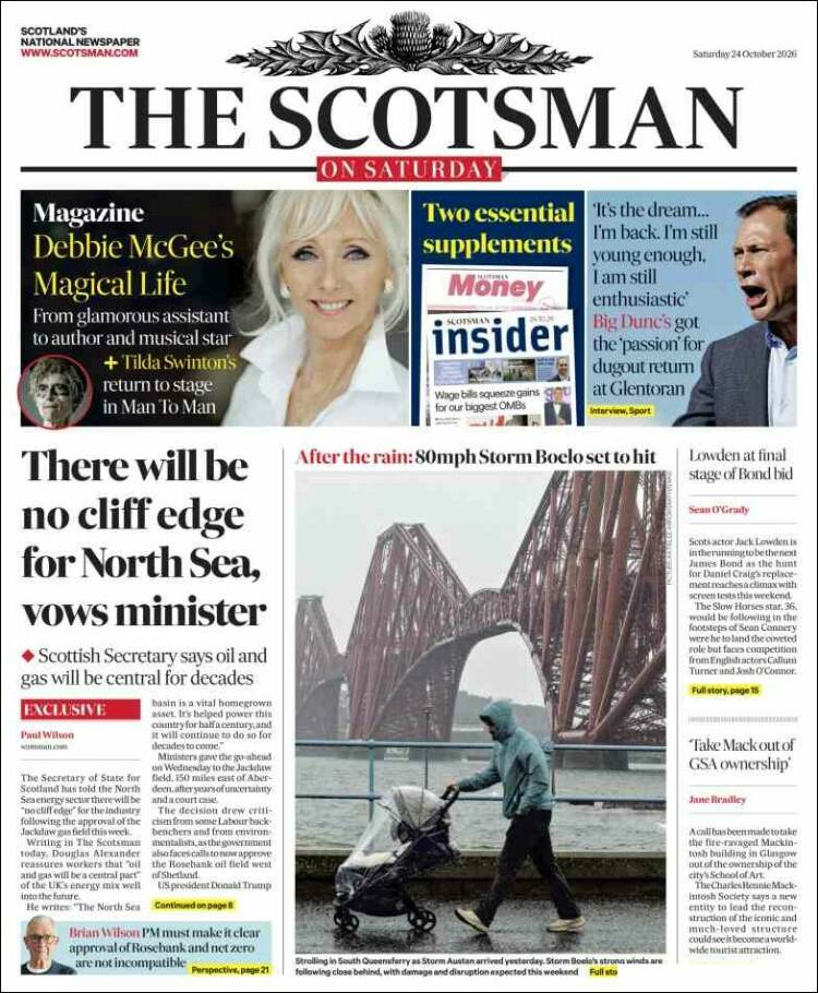 Portada de The Scotsman (United Kingdom)