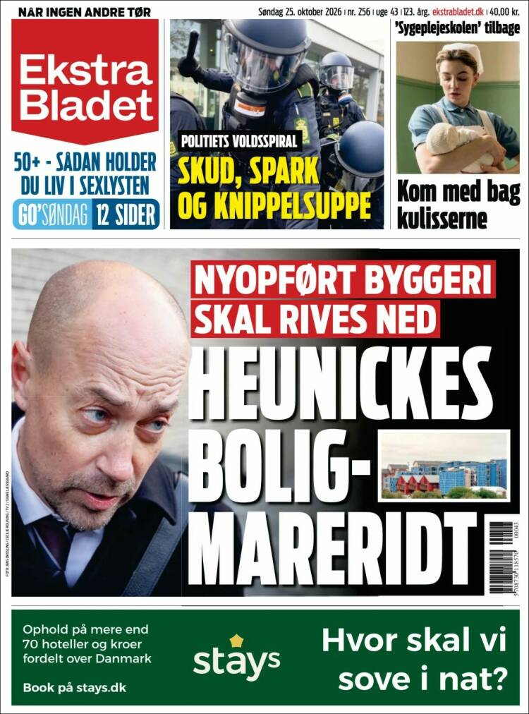 Portada de Ekstra Bladet (Dinamarca)