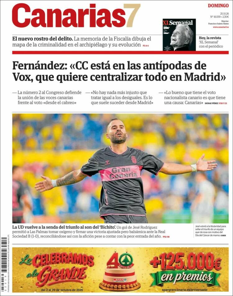 Portada de Canarias 7 (Spain)