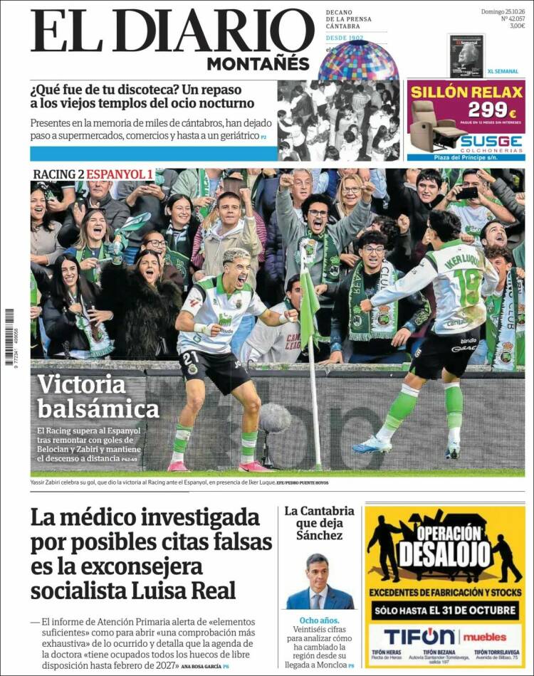 Portada de El Diario Montañés (Spain)