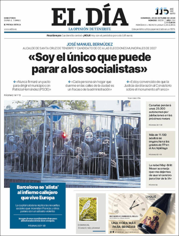 Portada de El Día (Spain)