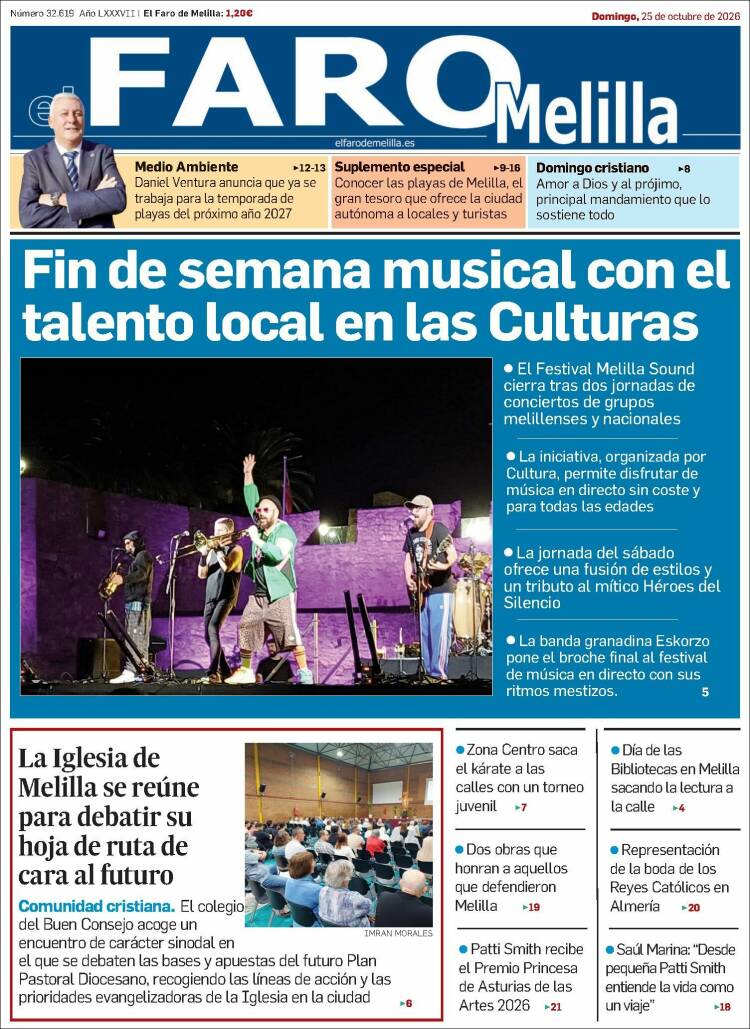 Portada de El Faro de Melilla (Spain)