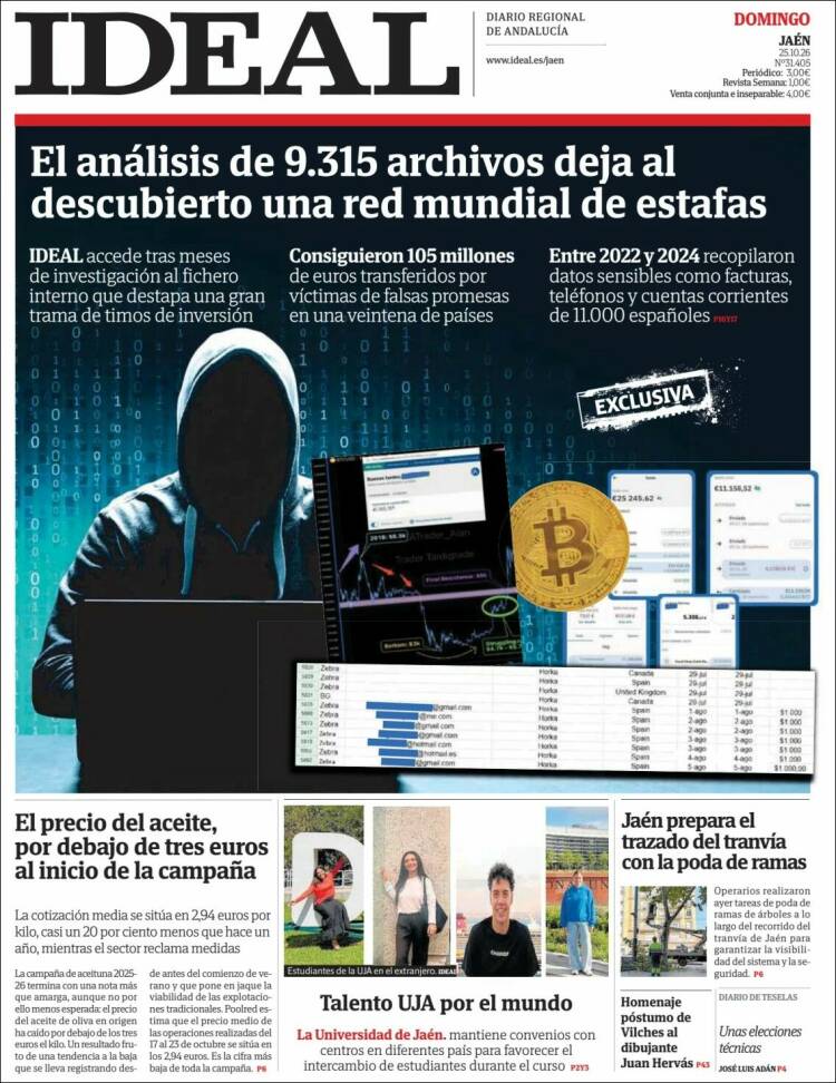 Portada de El Ideal de Jaén (Espa&ntilde;a)