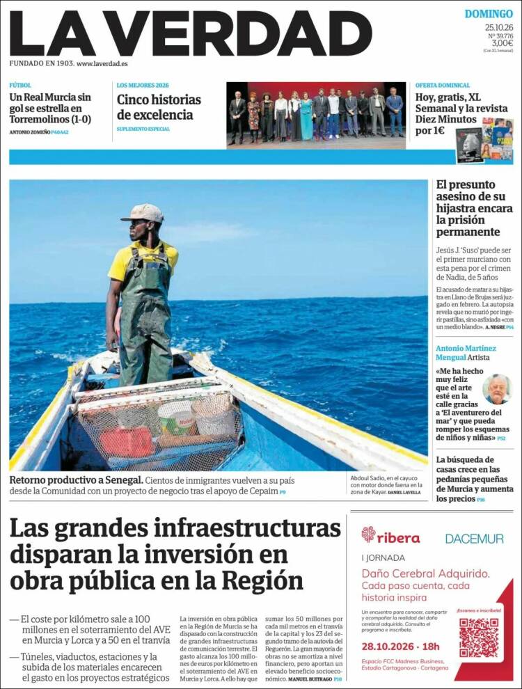 Portada de La Verdad de Murcia (Spain)