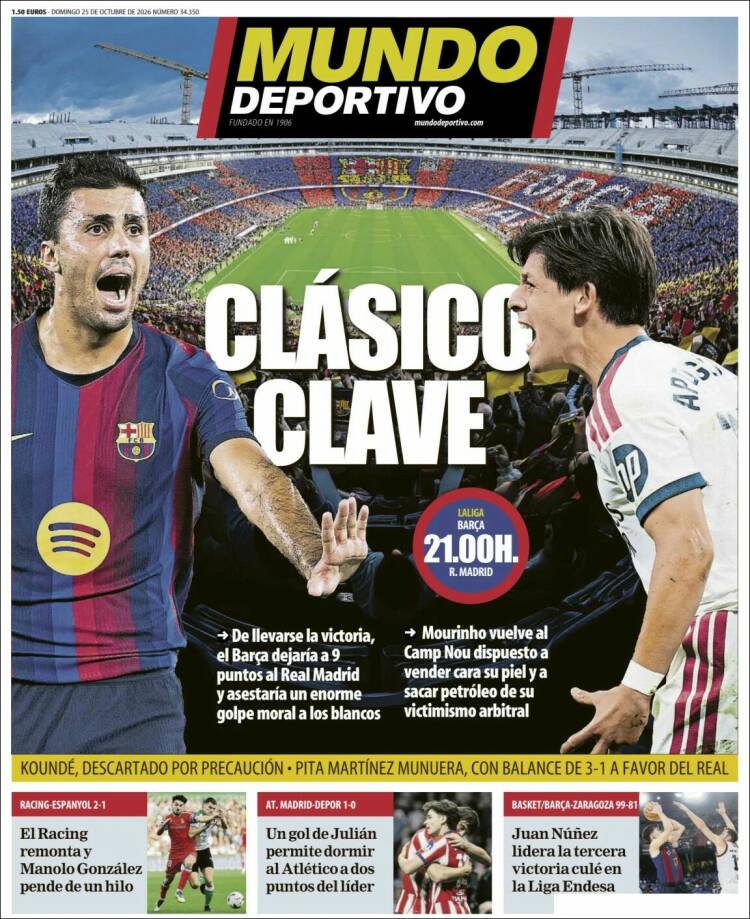 Portada de El Mundo Deportivo (Espa&ntilde;a)