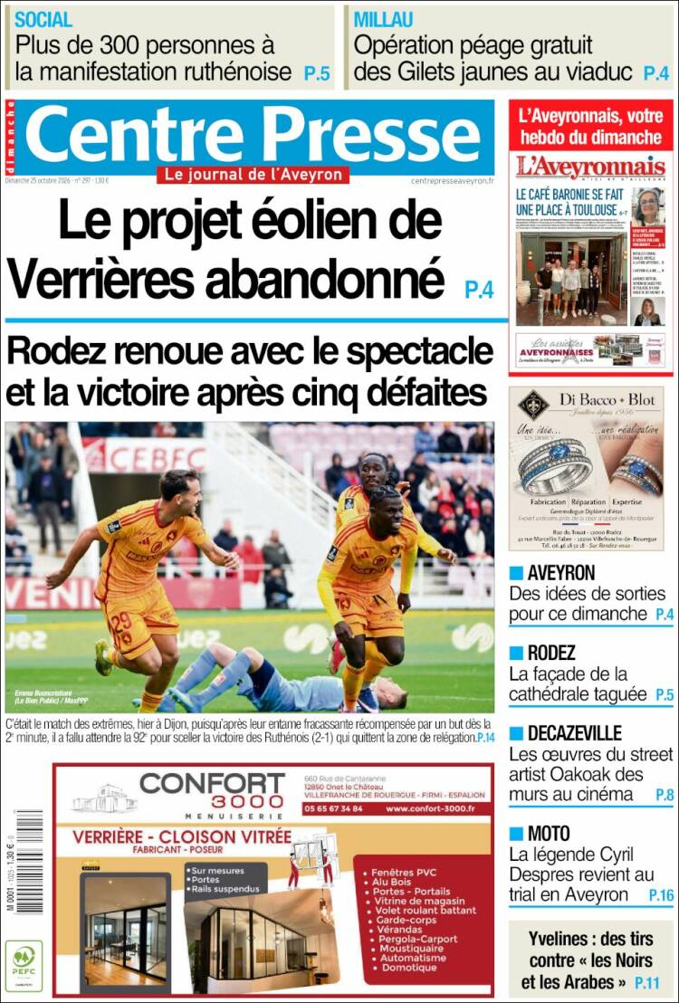 Portada de Centre Presse (France)