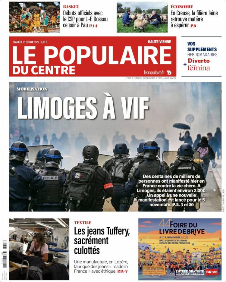 Portada de Le Populaire du Centre (France)