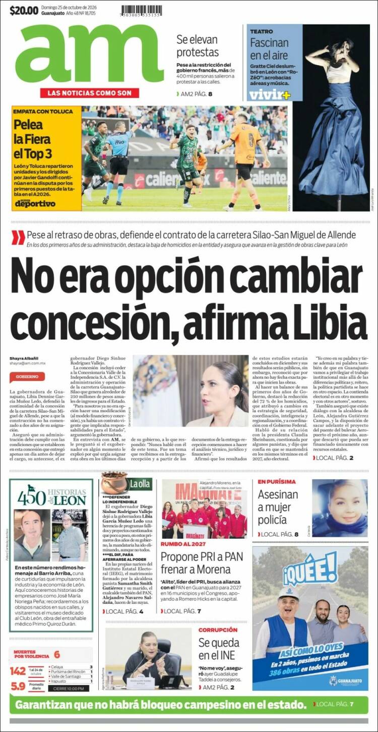 Portada de Al Día A.M. (M&eacute;xico)
