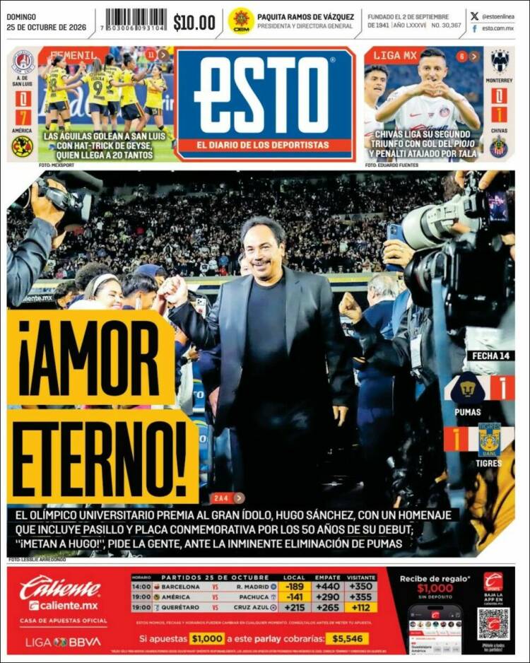 Portada de Esto (M&eacute;xico)