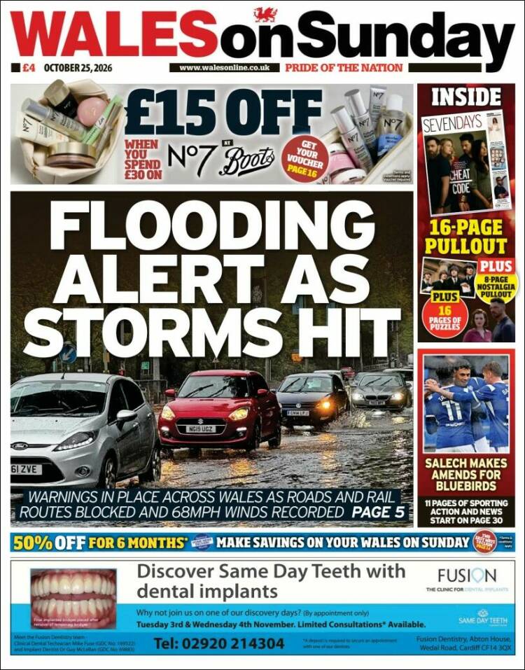 Portada de Western Mail (United Kingdom)