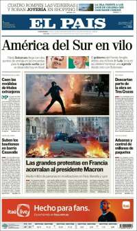 Portada de El País (Uruguay)