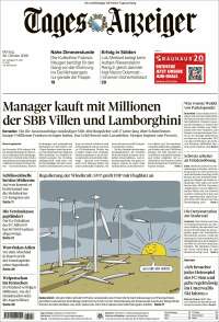 Portada de Tages-Anzeiger (Suiza)