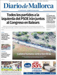 Portada de Diario de Mallorca (Espa&ntilde;a)