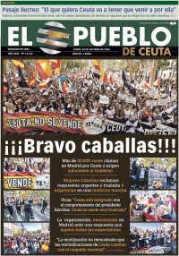 Portada de El Pueblo de Ceuta (Espa&ntilde;a)