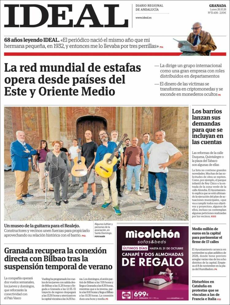 Portada de Ideal (Spain)