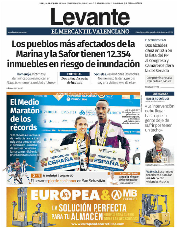 Portada de Levante (Espa&ntilde;a)