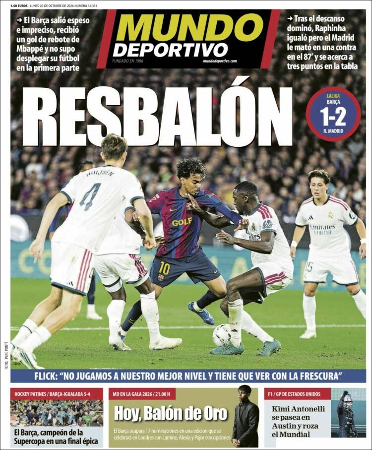 Portada de El Mundo Deportivo (Espa&ntilde;a)