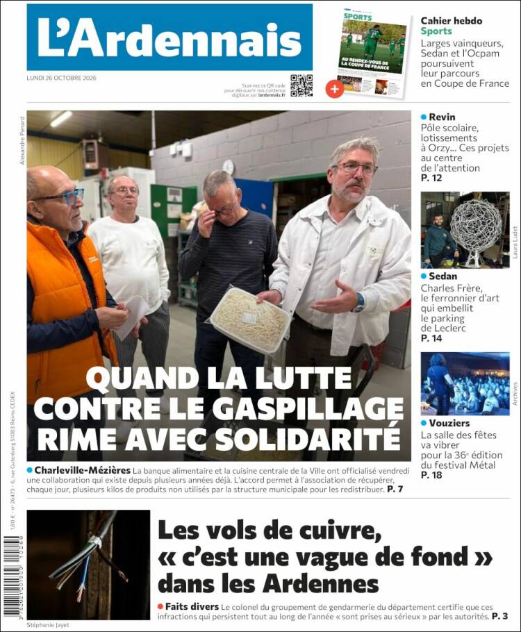 Portada de L'Ardenais (Francia)