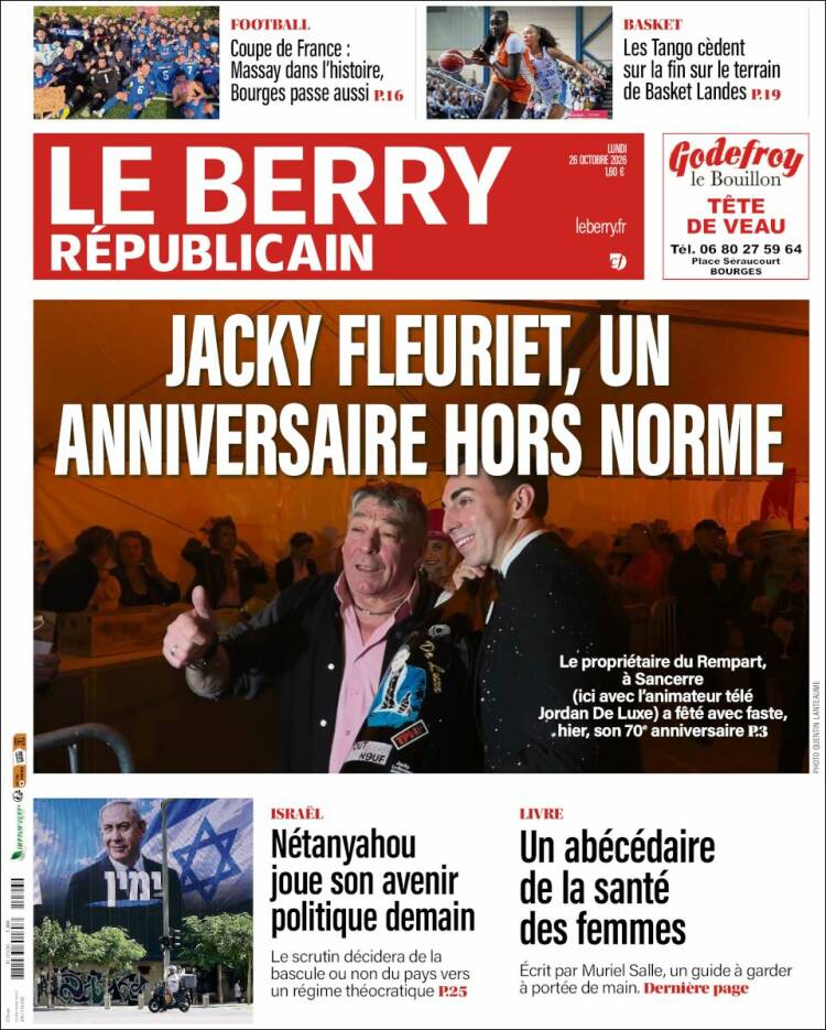 Portada de Berry Republicain (Francia)