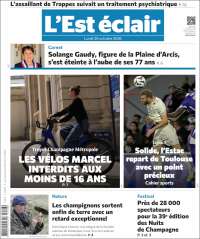 Portada de L'Est Eclair (Francia)