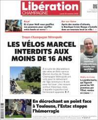 Portada de Libération Champagne (Francia)