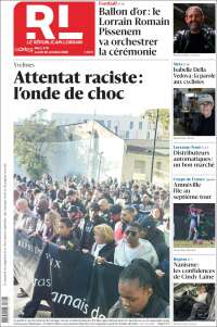Portada de Le Republicain Lorrain (Francia)