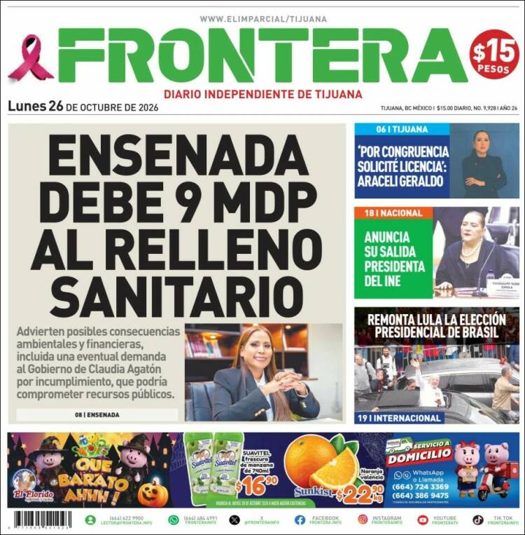 Portada de Frontera (M&eacute;xico)
