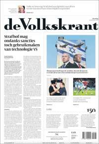 Portada de De Volkskrant (Pa&iacute;ses Bajos)