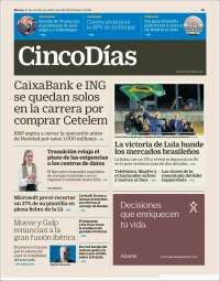 Portada de Cinco Días (Spain)