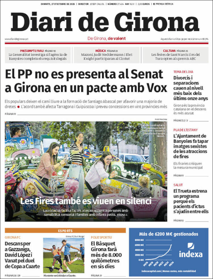 Portada de Diari de Girona (Spain)