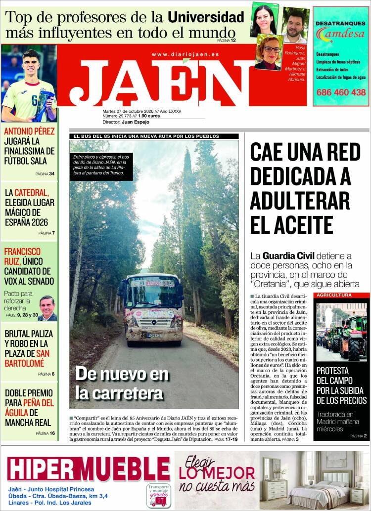 Portada de Diario Jaén (Espa&ntilde;a)