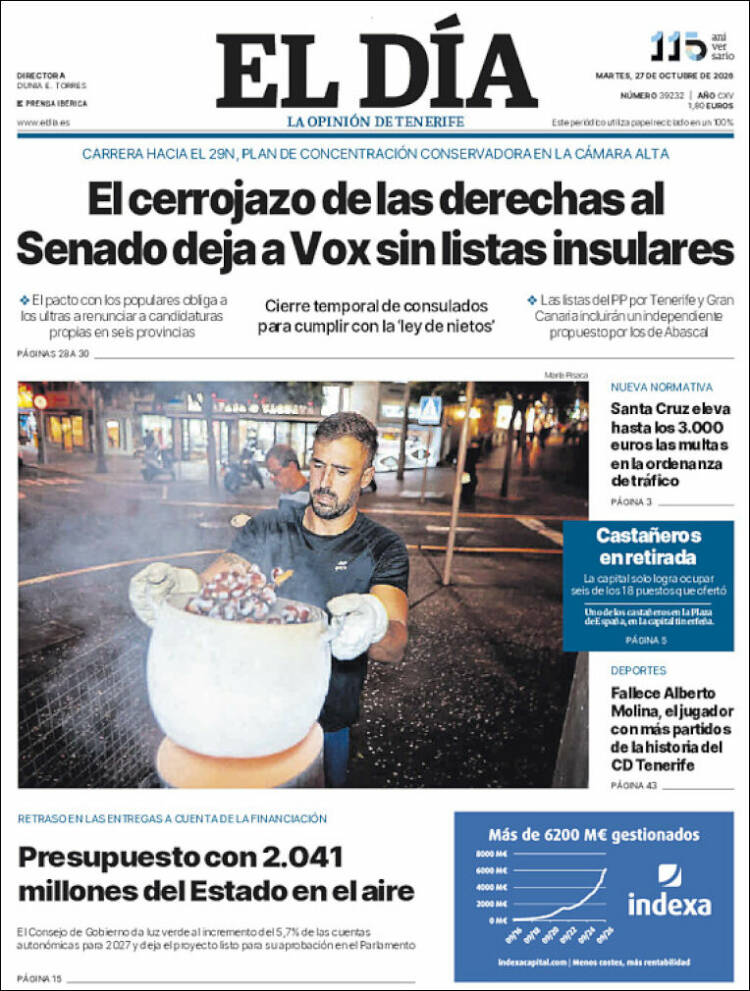 Portada de El Día (Spain)