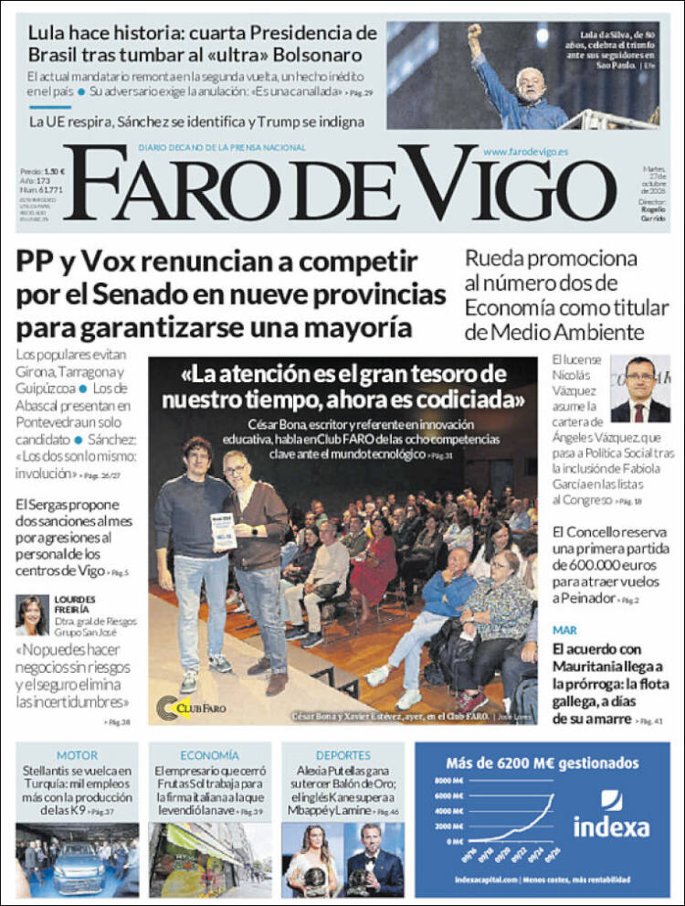 Portada de Faro de Vigo (Spain)