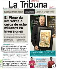 Portada de La Tribuna de Cuenca (Spain)