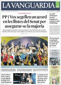 Portada de La Vanguardia (Spain)